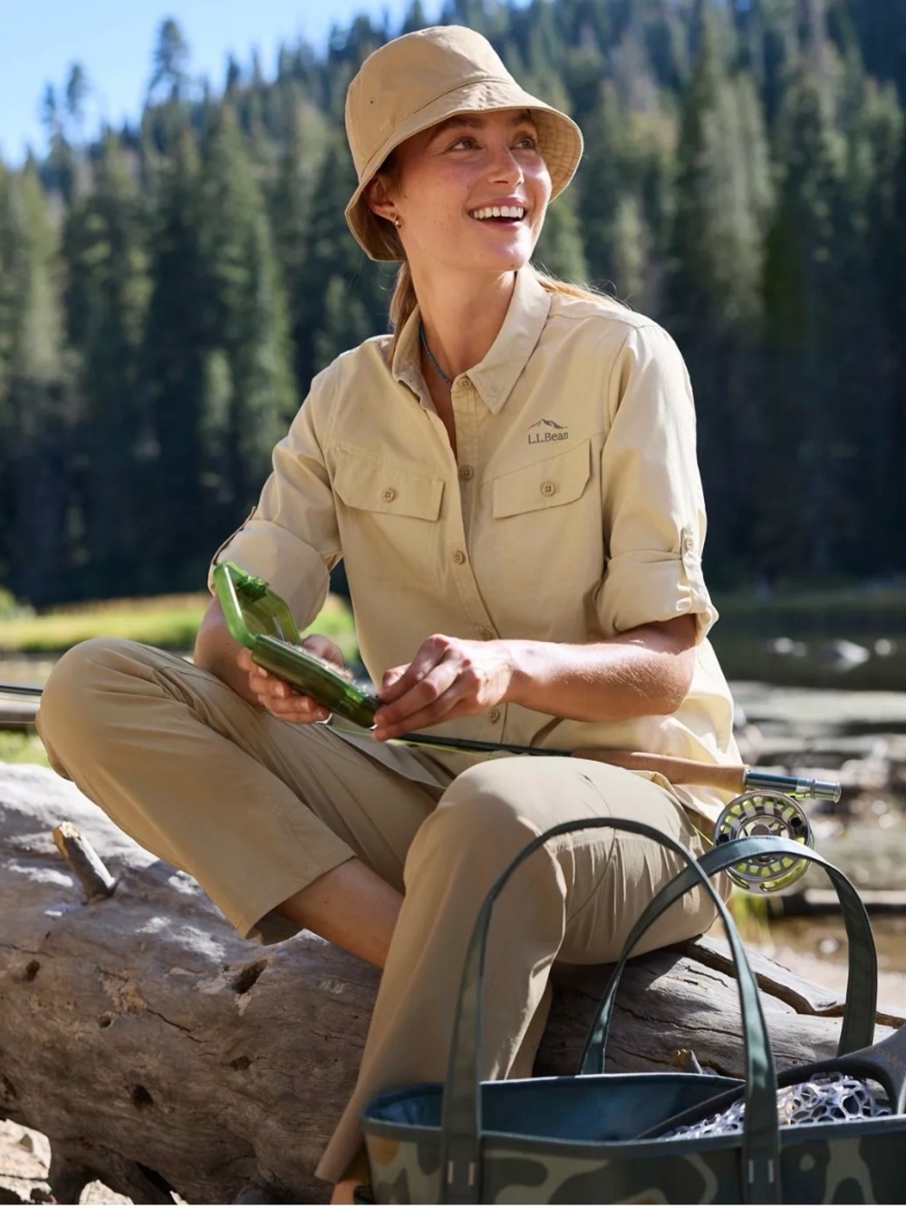 L.L.Bean No Fly Zone Hiking Pants Khaki Women’s 2 Petite - Picture 8 of 10